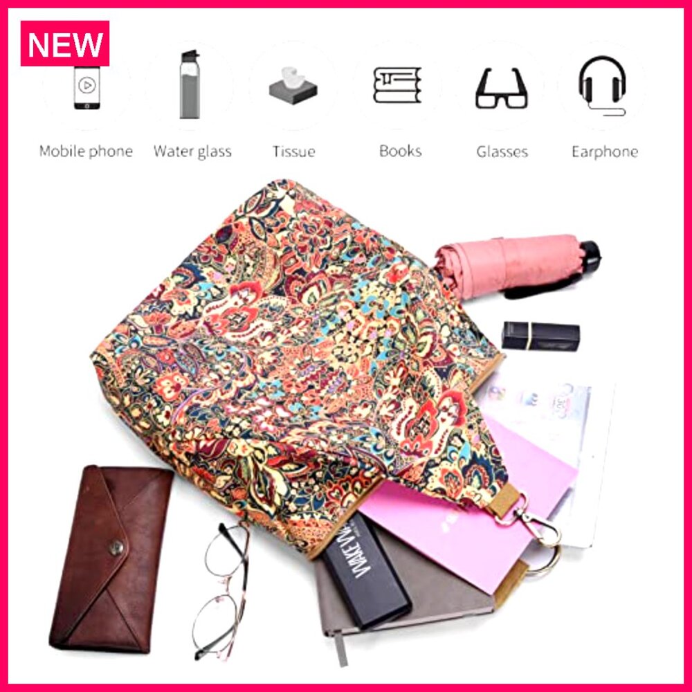 Small Bohemian Daypack Backpack, Polyester Fabric… - image 6